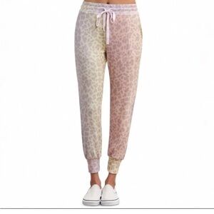 Sundry Rainbow Leopard Jogger Sweatpants Size Medium